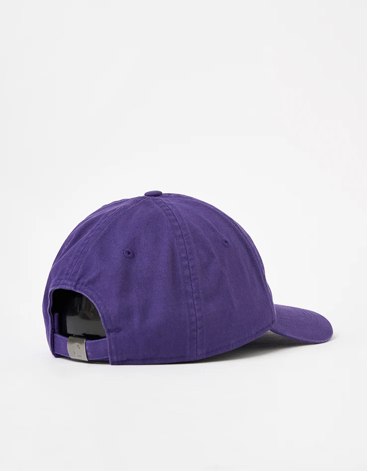 Carhartt WIP Madison Logo Cap - Huckleberry/White - Image 4