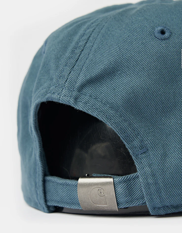 Carhartt WIP Madison Logo Cap - Office Blue/White - Image 3