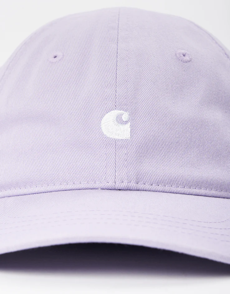 Carhartt WIP Madison Logo Cap - Pink Fog/White - Image 2