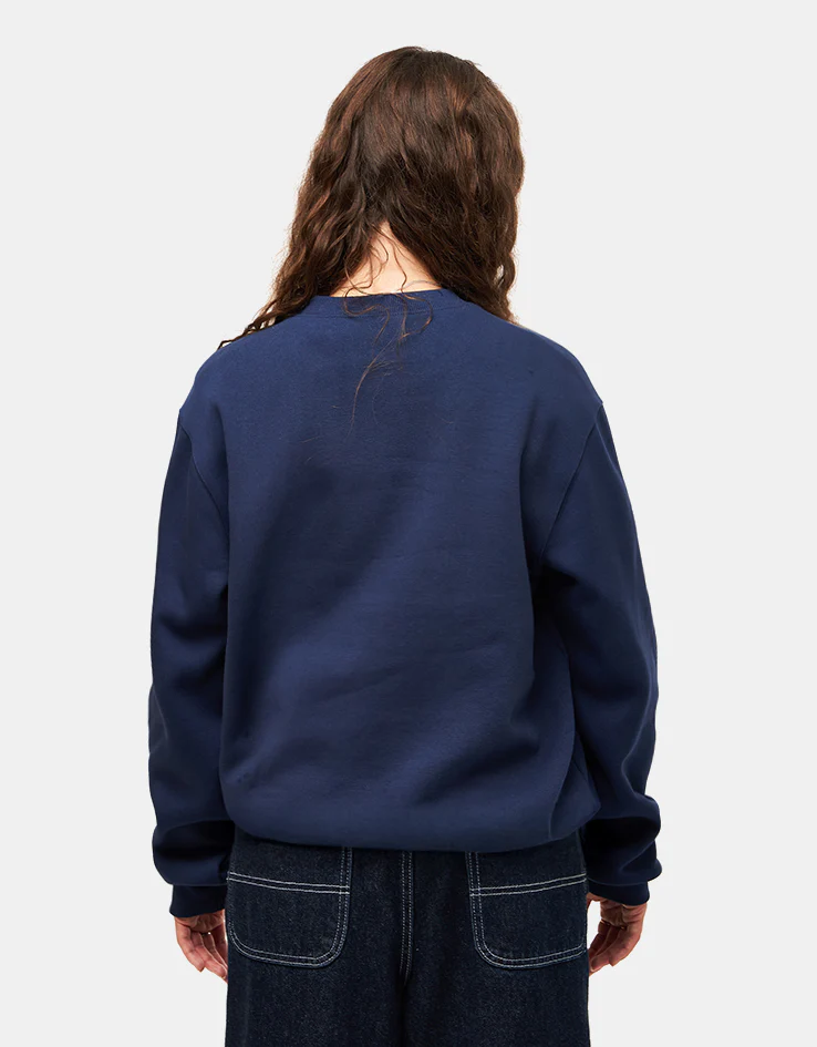 Carhartt WIP Masterpiece Sweatshirt - Air Force Blue/Dusty Hamilton Brown - Image 6