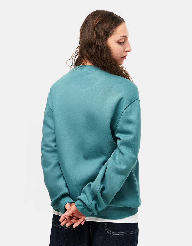 Carhartt WIP Masterpiece Sweatshirt - Saguaro/Pink - Image 6