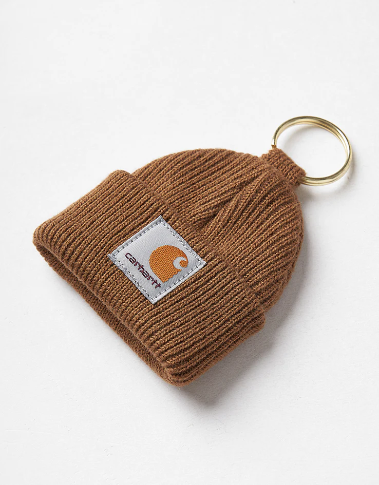 Carhartt WIP Mini Watch Hat Keychain - Hamilton Brown - Image 2