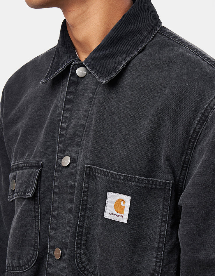 Carhartt WIP Mitch Shirt Jacket - Black/Black (Dusky Canvas) - Image 3
