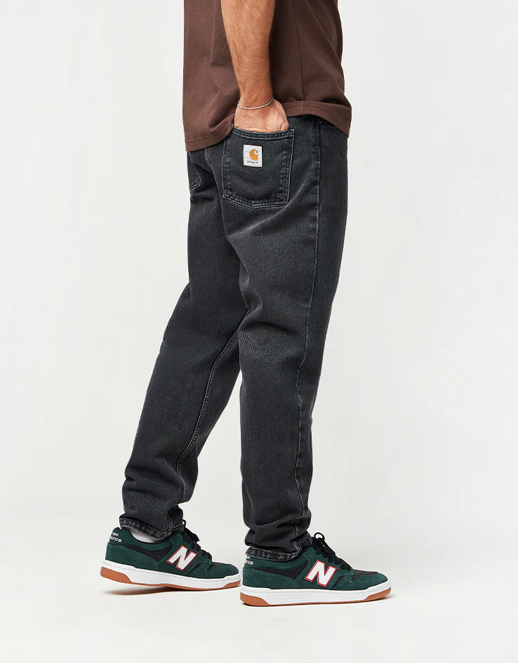 Carhartt WIP Newel Pant - Black (Stone Washed) - Image 4