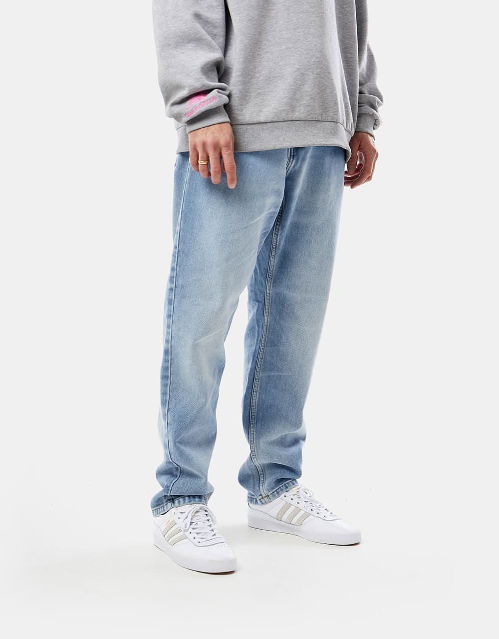 Carhartt WIP Newel Pant - Blue (Light Used Wash) - Image 4