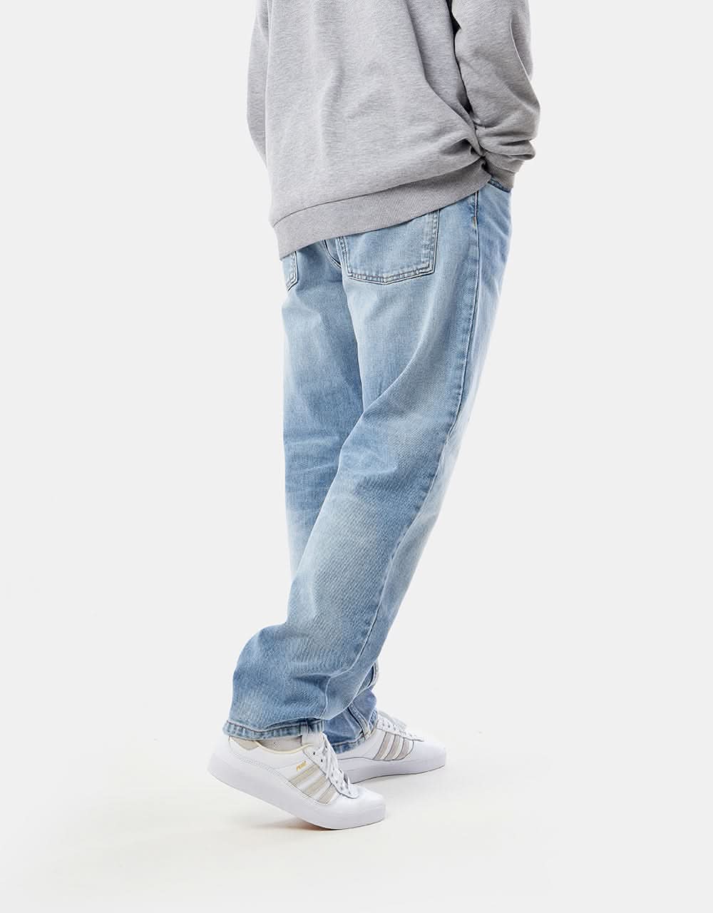 Carhartt WIP Newel Pant - Blue (Light Used Wash) - Image 6