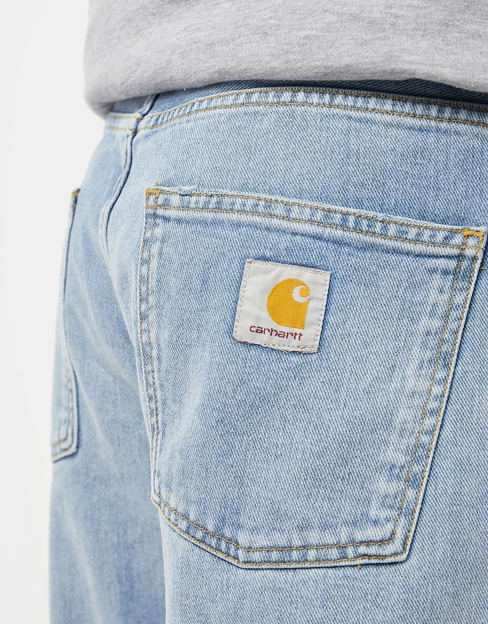 Carhartt WIP Newel Pant - Blue (Light Used Wash) - Image 8