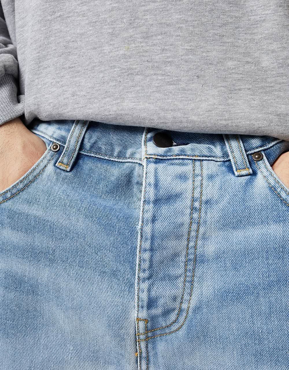 Carhartt WIP Newel Pant - Blue (Light Used Wash) - Image 9