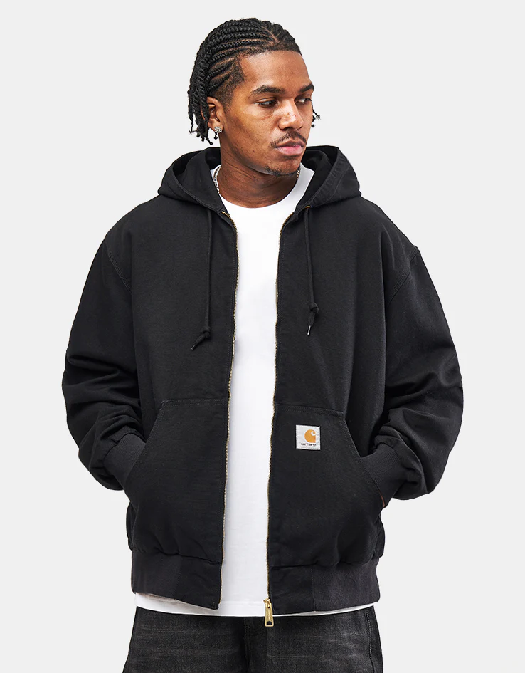 Carhartt WIP OG Active Jacket - Black (Rinsed) - Image 2