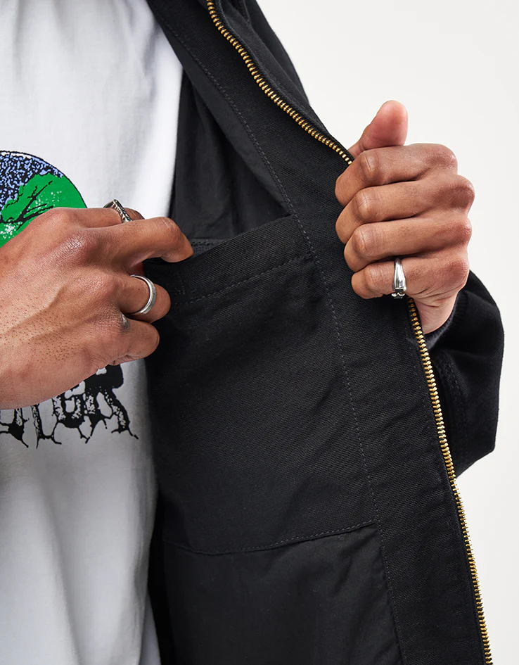 Carhartt WIP OG Active Jacket - Black (Rinsed) - Image 6