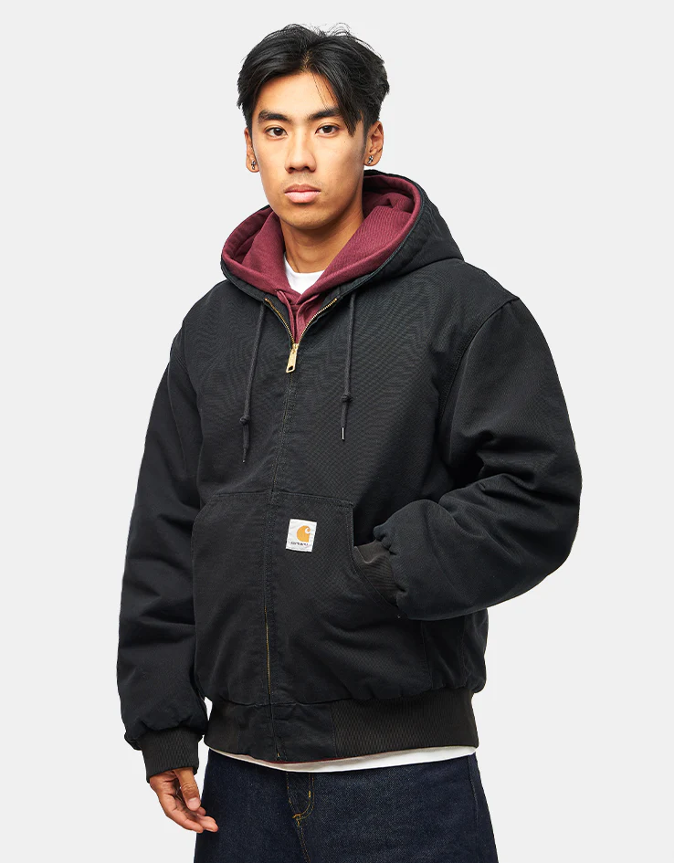 Carhartt WIP OG Active Jacket - Black 'Stone Canvas' (Winter)