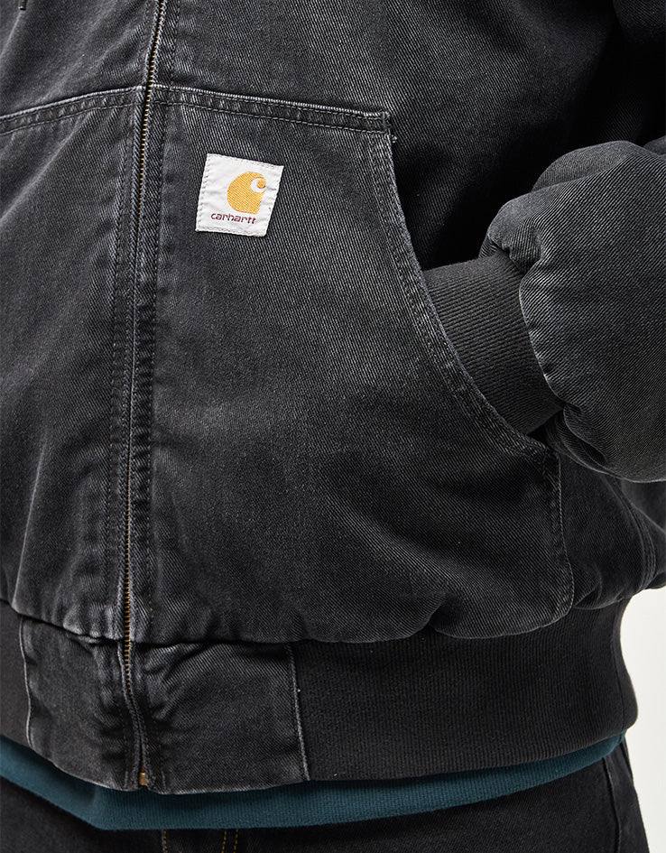 Carhartt WIP OG Active Jacket - Black 'Stone Washed' (Denim) - Image 4