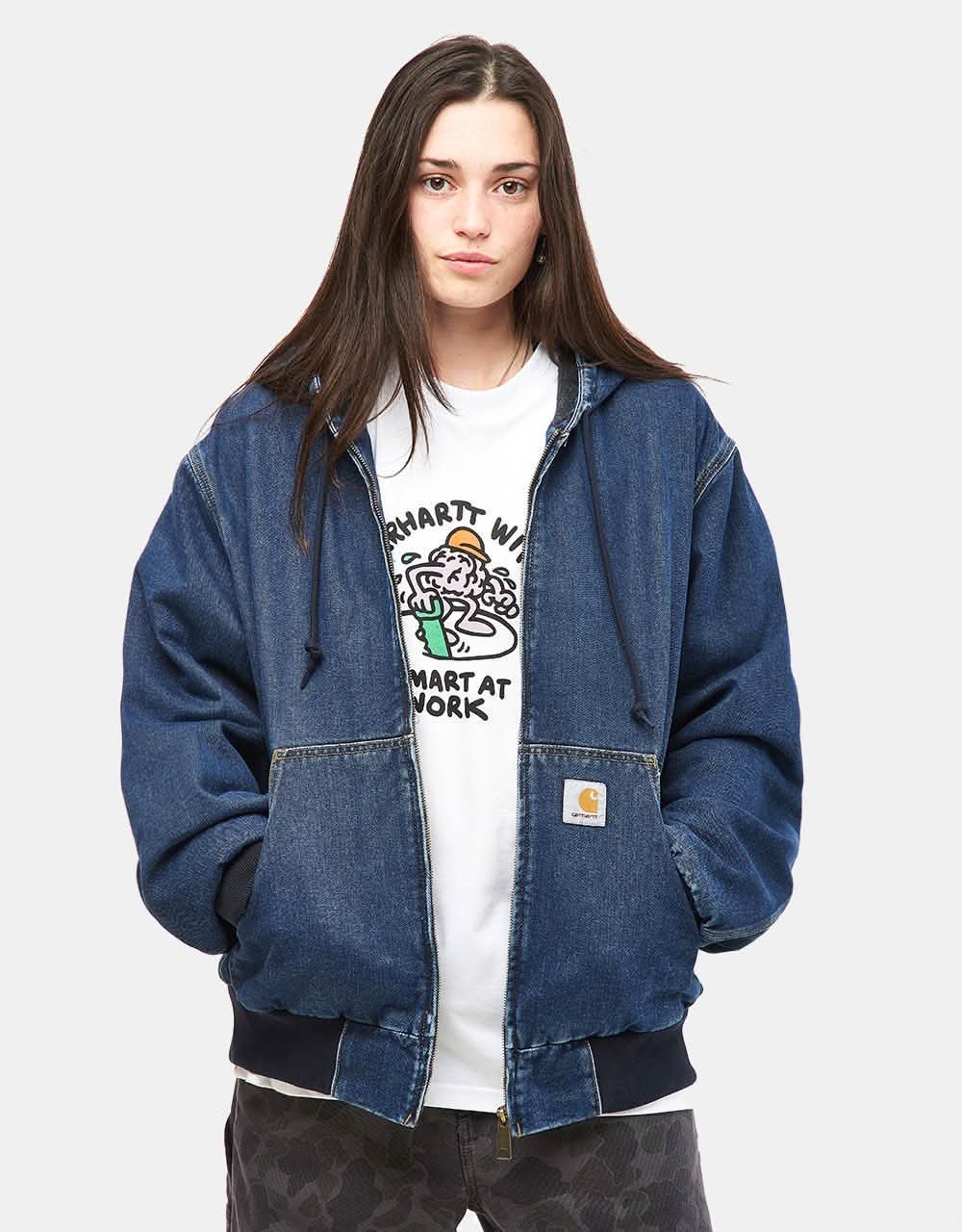 Carhartt WIP OG Active Jacket - Blue 'Stone Washed' (Denim) - Image 7