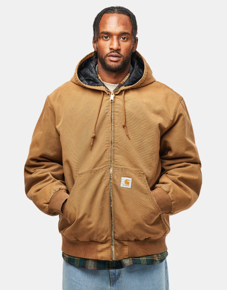 Carhartt WIP OG Active Jacket - Hamilton Brown 'Stone Canvas' (Winter) - Image 4