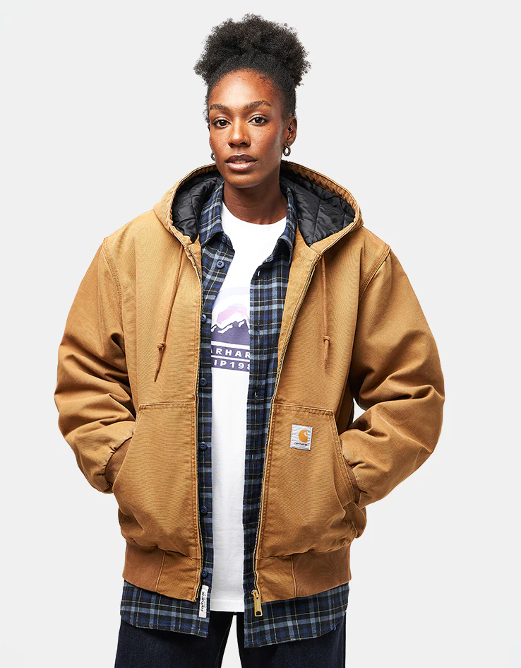 Carhartt WIP OG Active Jacket - Hamilton Brown 'Stone Canvas' (Winter) - Image 7