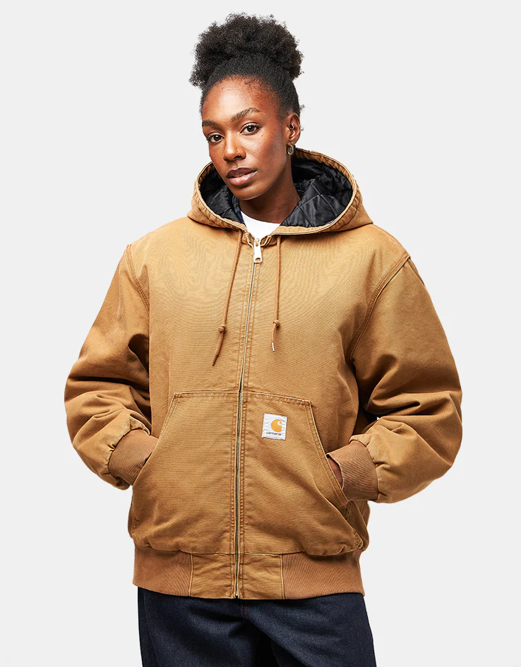 Carhartt WIP OG Active Jacket - Hamilton Brown 'Stone Canvas' (Winter) - Image 9