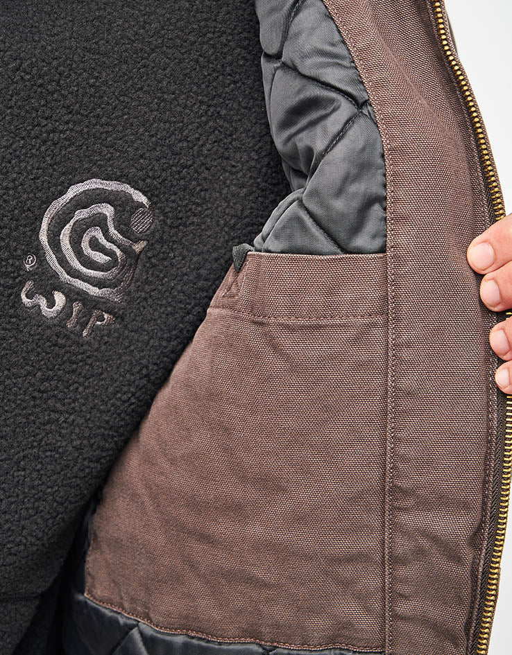 Carhartt WIP OG Active Jacket - Tobacco 'Stone Canvas' (Winter) - Image 5