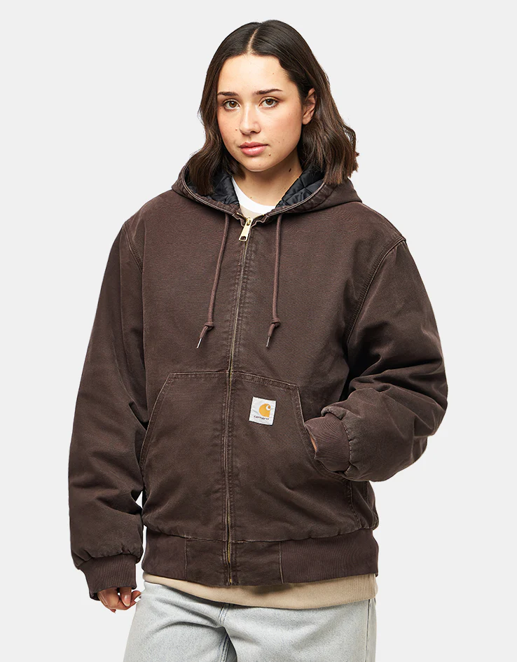Carhartt WIP OG Active Jacket - Tobacco 'Stone Canvas' (Winter) - Image 8