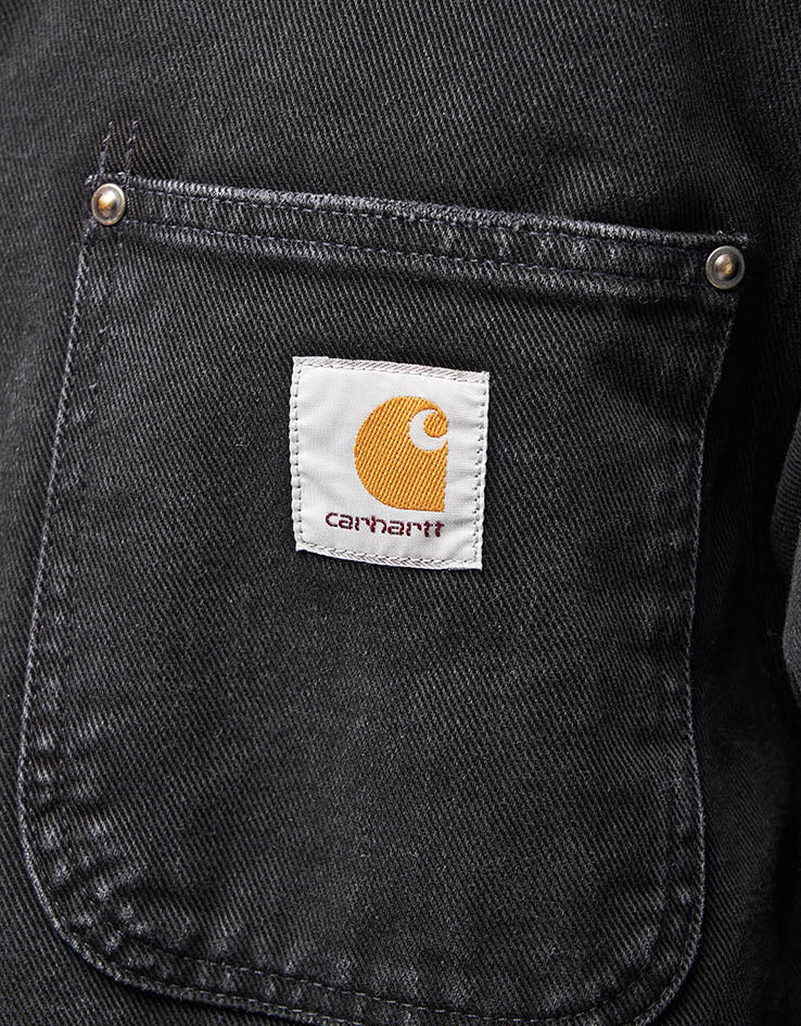 Carhartt WIP OG Chore Coat - Black/Black (Stone Washed) - Image 5