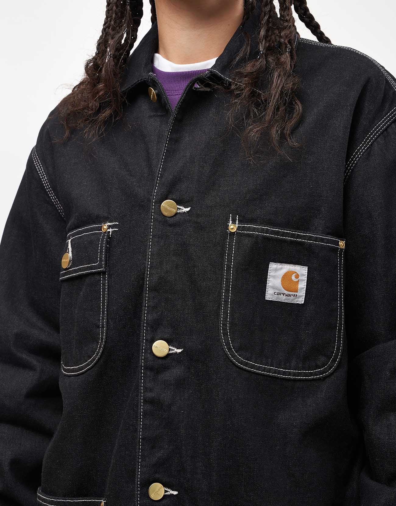 Carhartt WIP OG Chore Coat - Black (One Wash) - Image 10