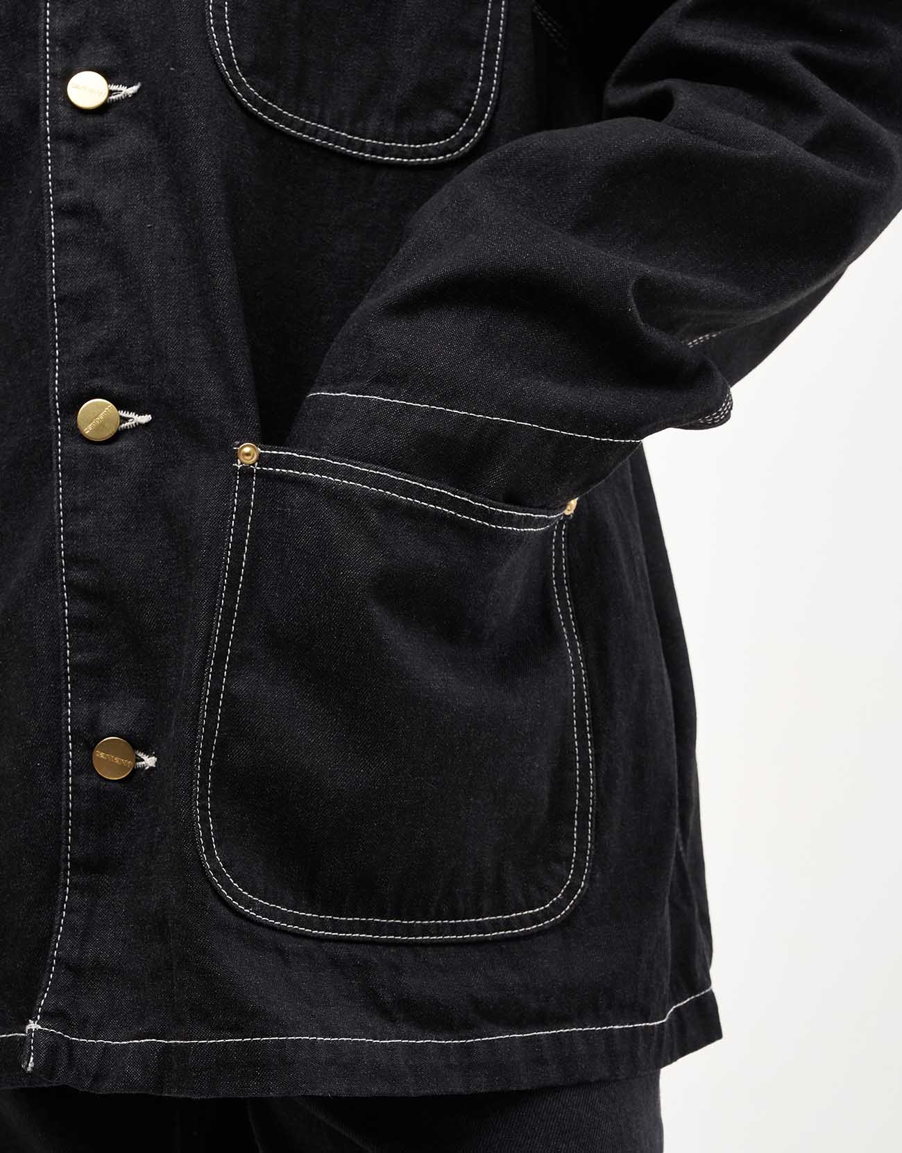 Carhartt WIP OG Chore Coat - Black (One Wash) - Image 11