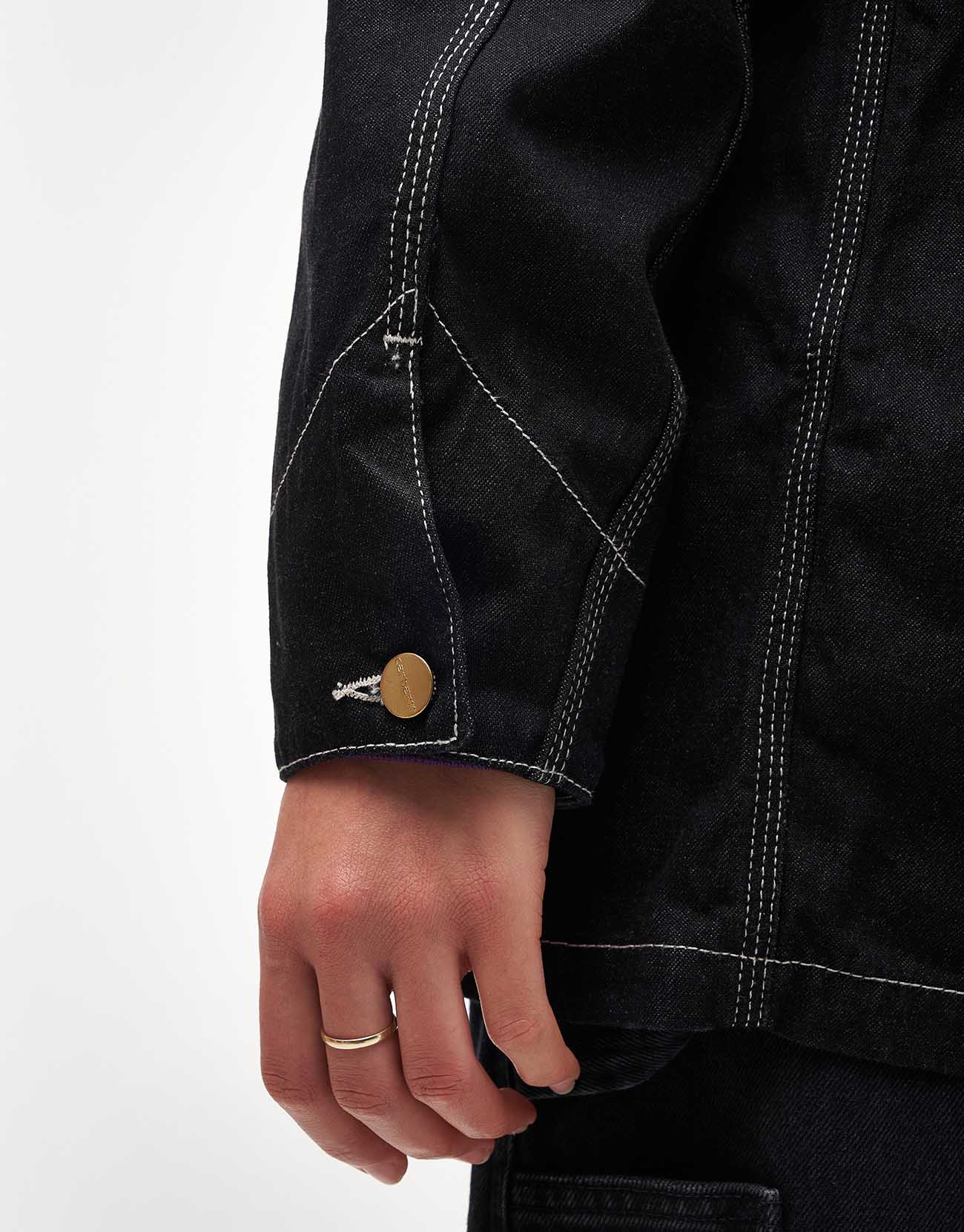 Carhartt WIP OG Chore Coat - Black (One Wash) - Image 12