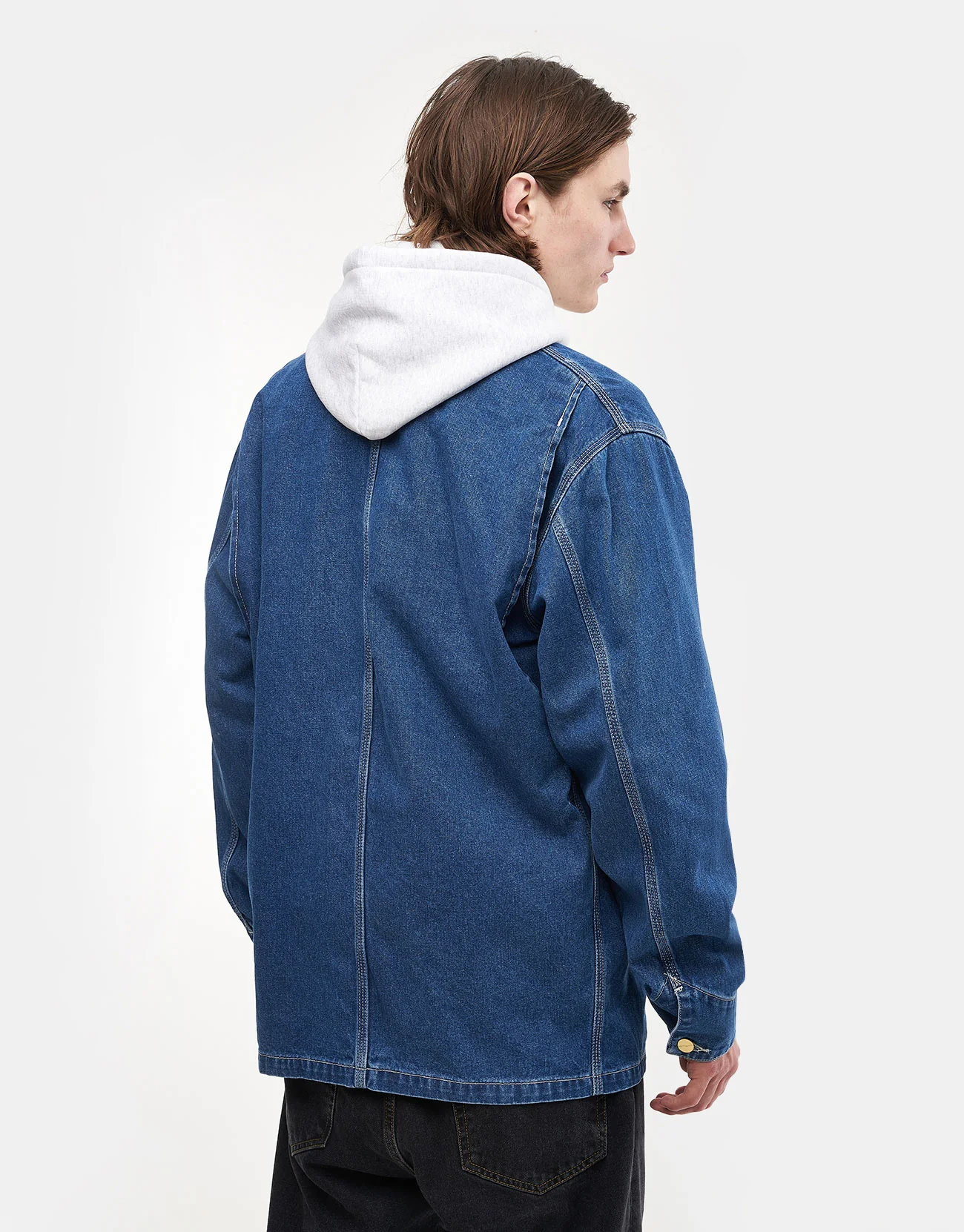 Carhartt WIP OG Chore Coat - Blue (Stone Washed) - Image 3