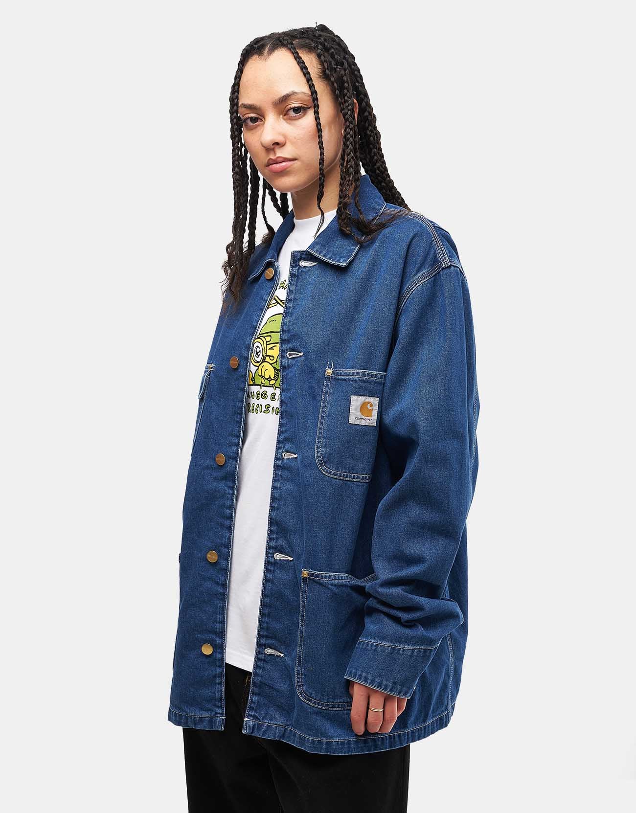 Carhartt WIP OG Chore Coat - Blue (Stone Washed) - Image 7