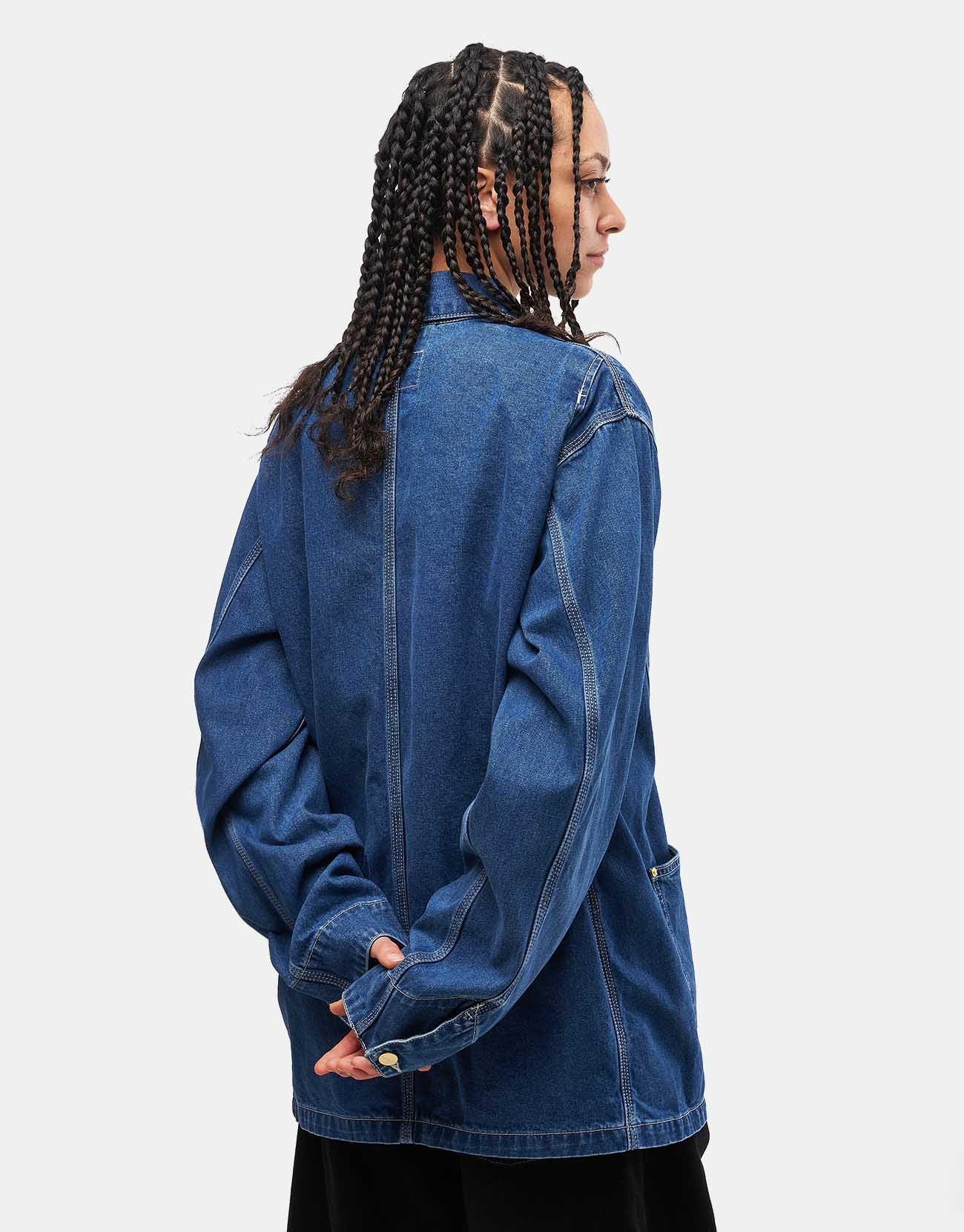 Carhartt WIP OG Chore Coat - Blue (Stone Washed) - Image 9