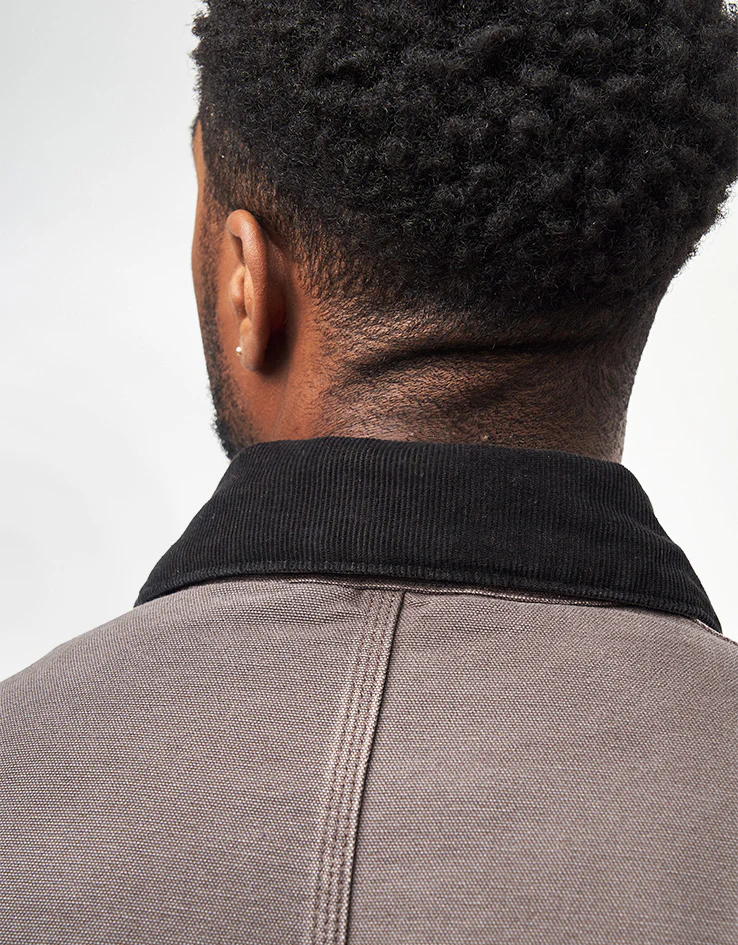 Carhartt WIP OG Chore Coat - Tobacco/Black (Stone Canvas) - Image 7