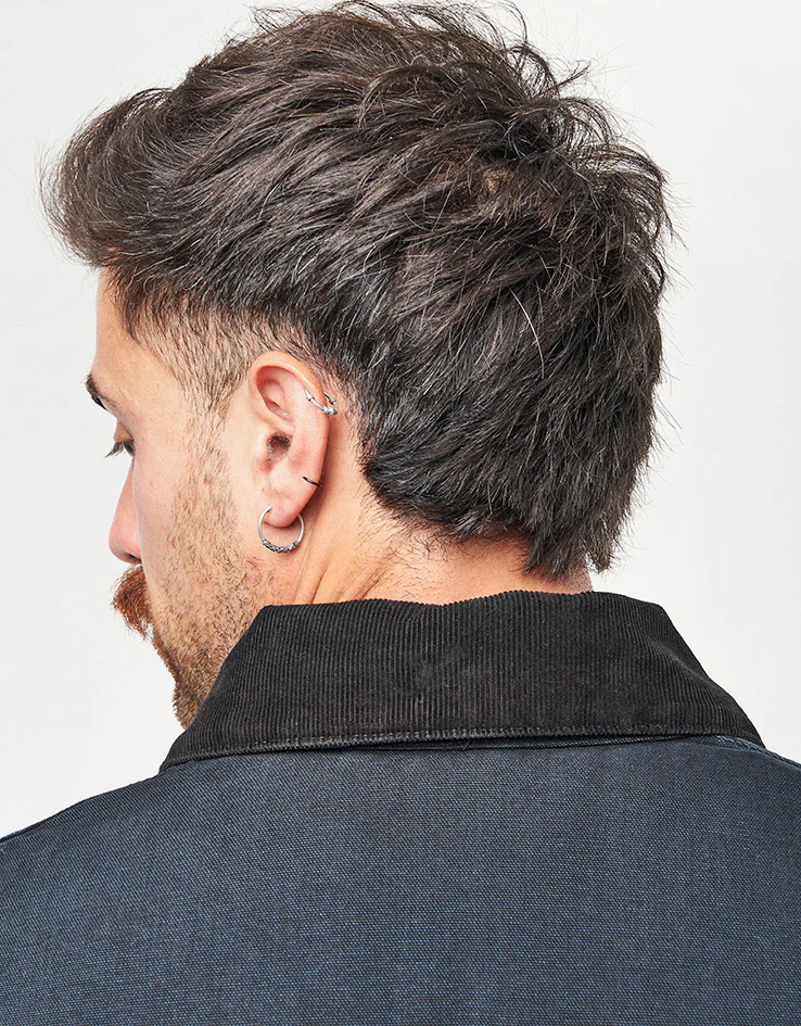 Carhartt WIP OG Detroit Jacket - Black/Black (Stone Canvas) - Image 8