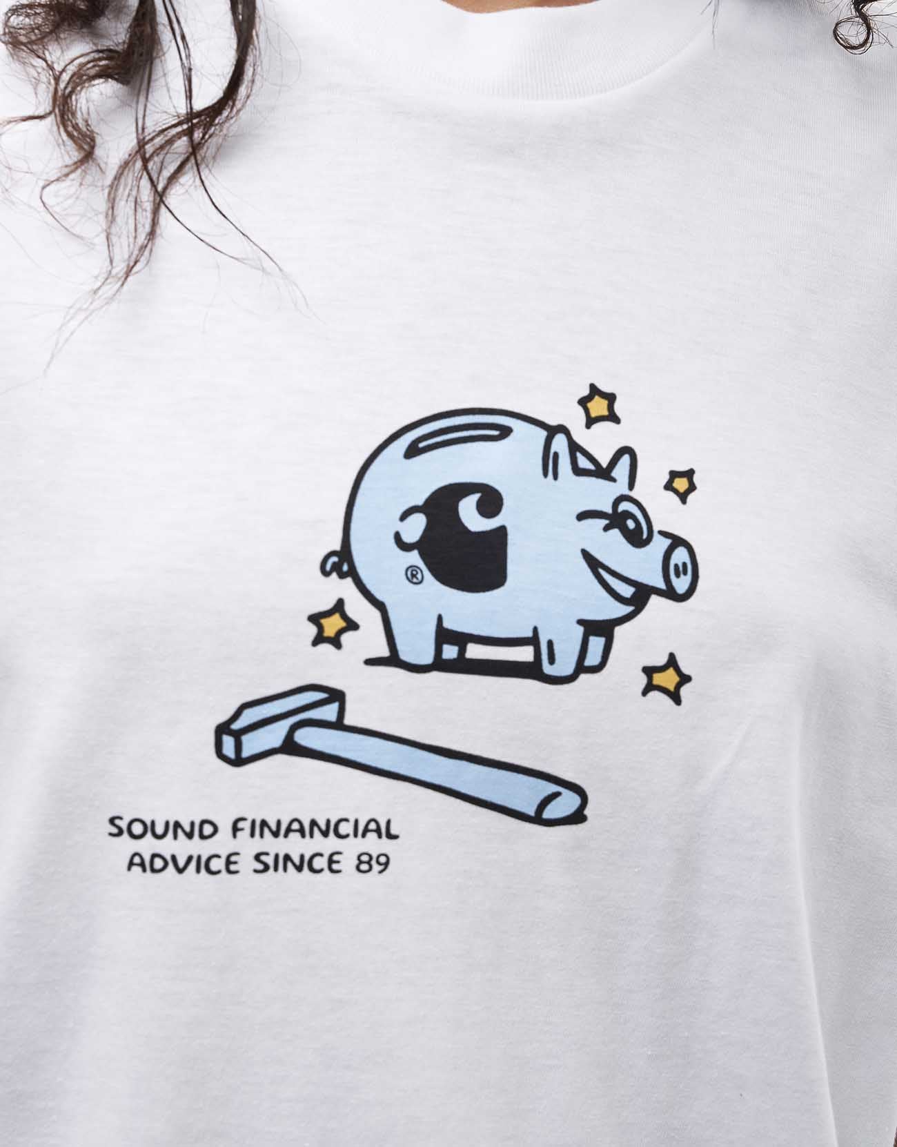 Carhartt WIP Piggybank T-Shirt - White - Image 5