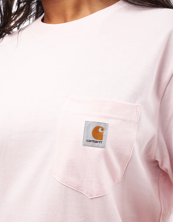 Carhartt WIP S/S Pocket T-Shirt - Air Pink - Image 6