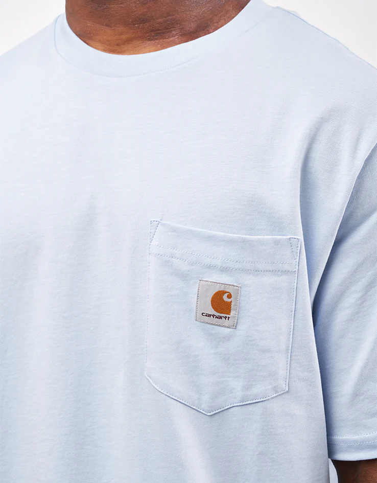Carhartt WIP S/S Pocket T-Shirt - Air Sky - Image 3