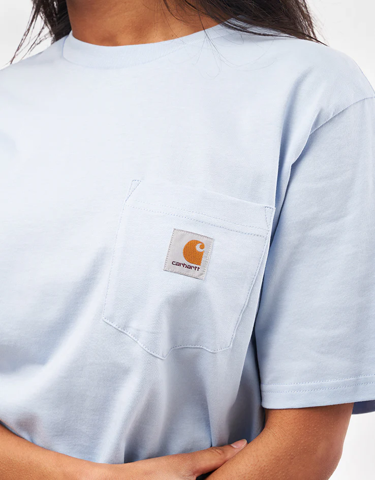 Carhartt WIP S/S Pocket T-Shirt - Air Sky - Image 6