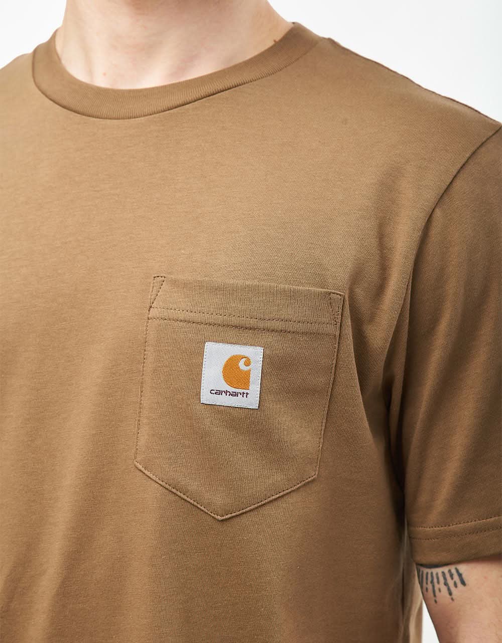 Carhartt WIP S/S Pocket T-Shirt - Coconut - Image 3