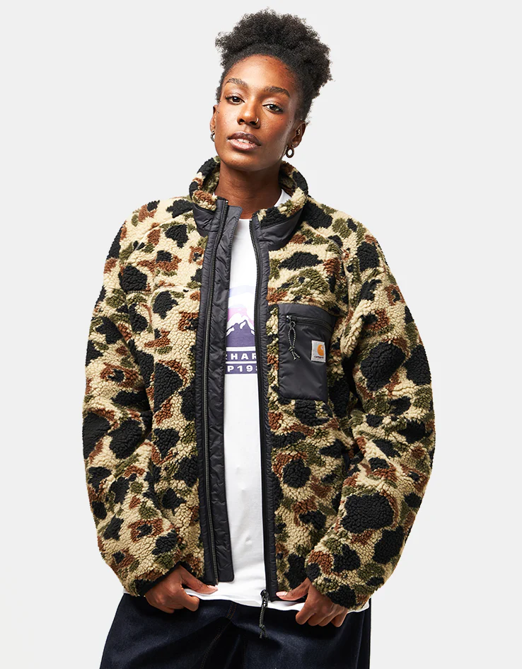 Carhartt WIP Prentis Liner - Camo Duck Jacquard/Green/Black - Image 7