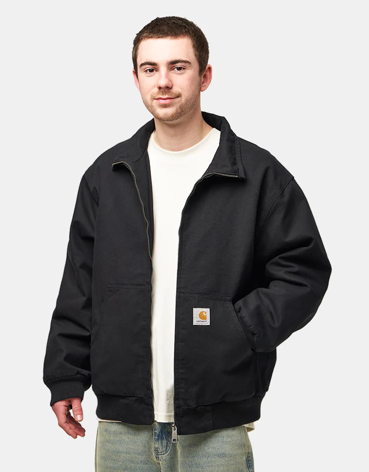 Carhartt WIP Ravon Jacket - Black (Heavy Stone Wash) - Image 2
