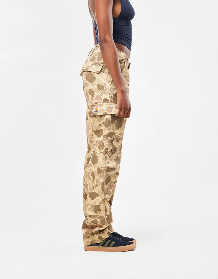 Carhartt WIP Regular Cargo Pant - Camo Duck/Desert (Rinsed) - Image 12