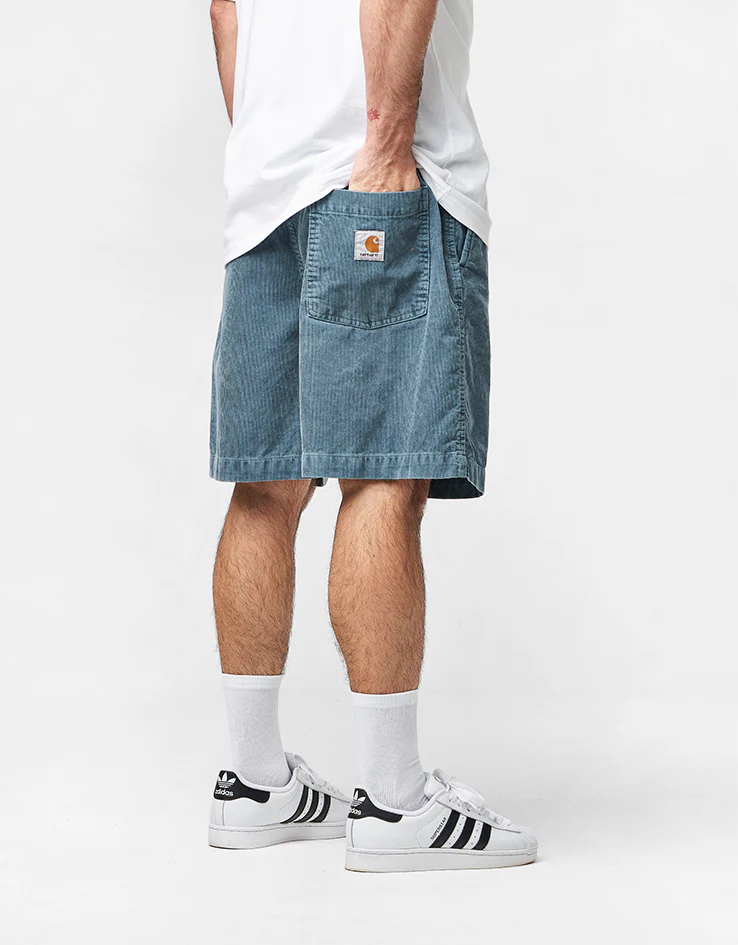Carhartt WIP Reynold Short - Cozy Blue (Dusky Washed) - Image 2