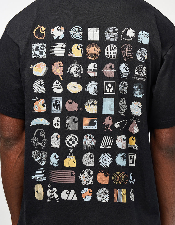 Carhartt WIP S/S C Logo Archive T-Shirt - Black - Image 4