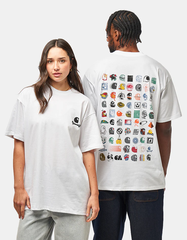 Carhartt WIP S/S C Logo Archive T-Shirt - White - Image 2