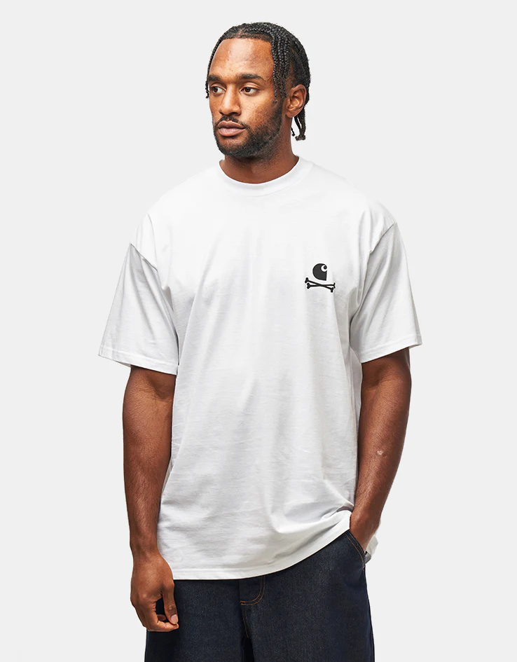 Carhartt WIP S/S C Logo Archive T-Shirt - White - Image 3