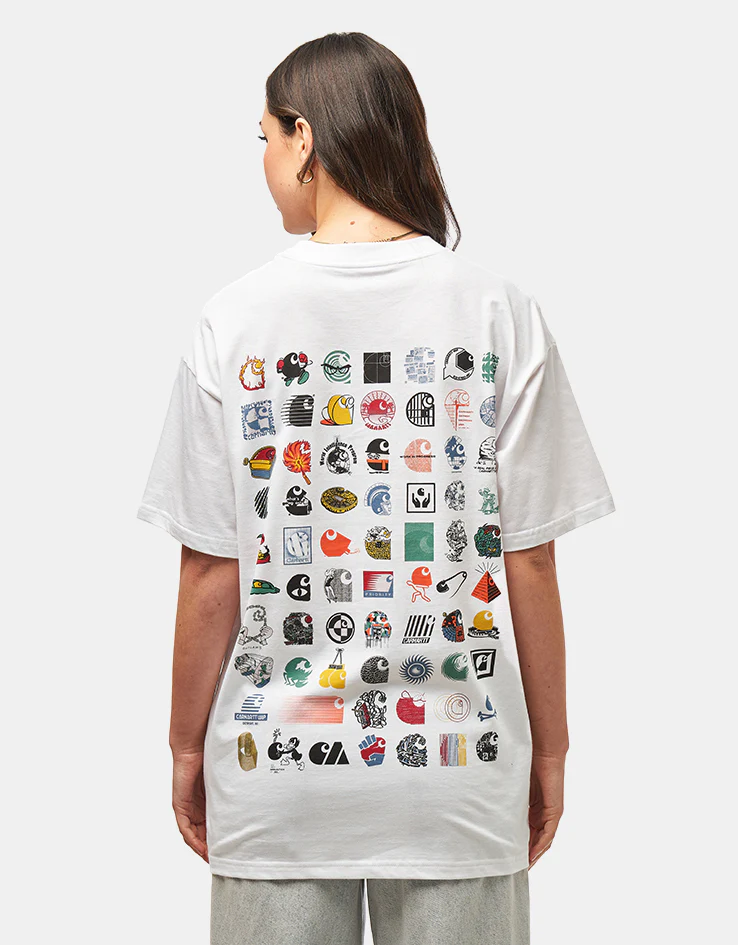 Carhartt WIP S/S C Logo Archive T-Shirt - White - Image 5