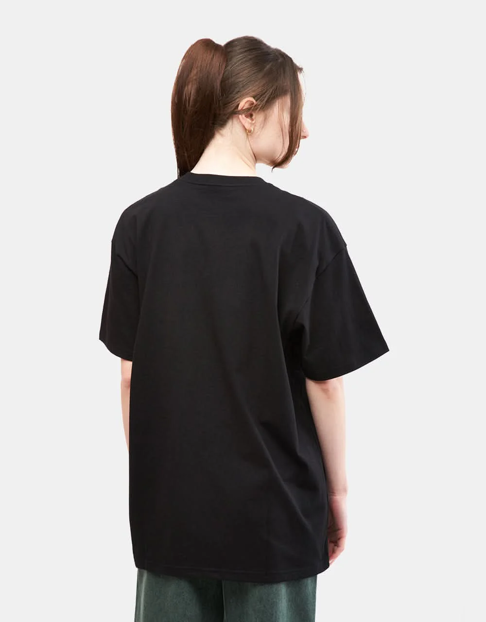 Carhartt WIP S/S Chase T-Shirt - Black/Gold - Image 5
