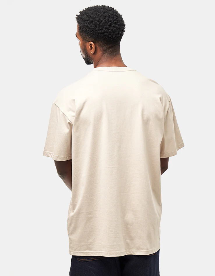 Carhartt WIP S/S Chase T-Shirt - Fleur De Sel/Gold - Image 2