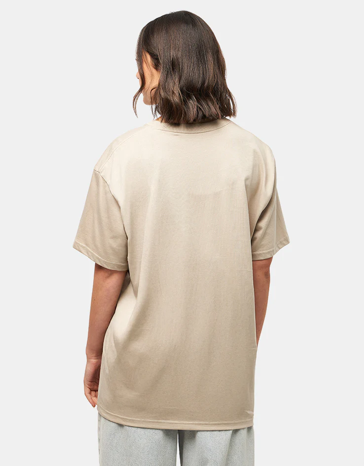 Carhartt WIP S/S Chase T-Shirt - Fleur De Sel/Gold - Image 5