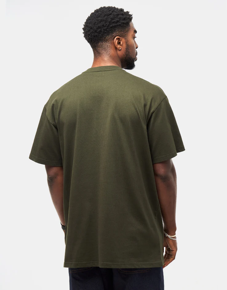 Carhartt WIP S/S Chase T-Shirt - Olive/Gold - Image 2