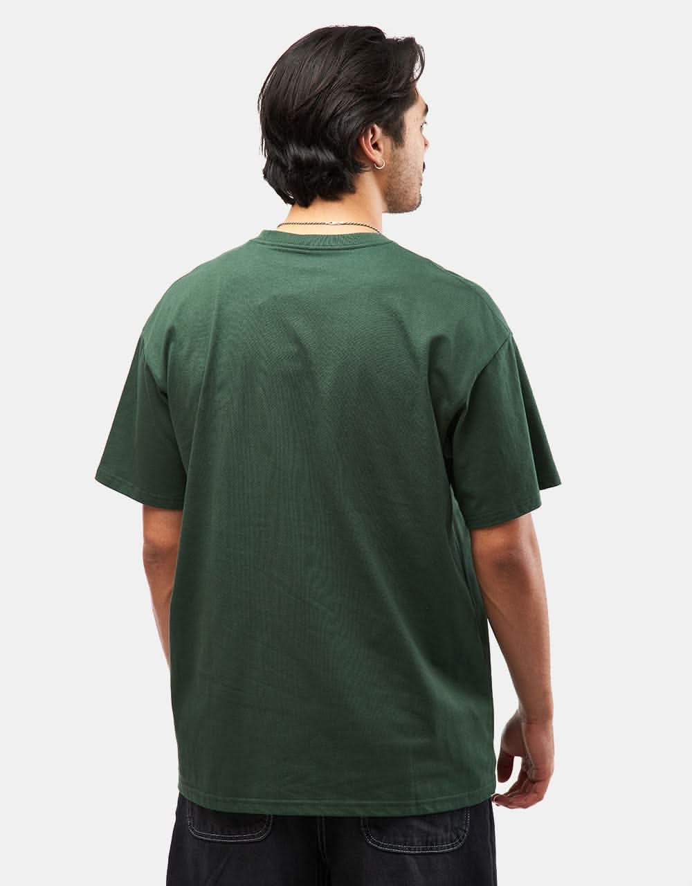 Carhartt WIP S/S Chase T-Shirt - Sycamore Tree/Gold - Image 2