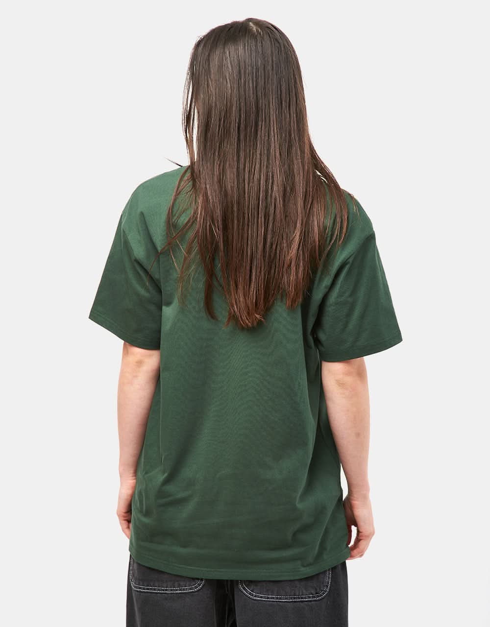 Carhartt WIP S/S Chase T-Shirt - Sycamore Tree/Gold - Image 5